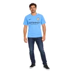 17/18 Manchester City Retro Home Jersey — AI model preview, full-body front view