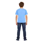 17/18 Manchester City Retro Home Kids Jersey — AI model preview, full-body back view