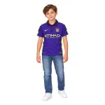 14/15 Manchester City Retro Third Kids Jersey — AI model preview, full-body front view