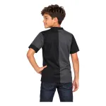 13/14 Manchester City Retro Away Kids Jersey — AI model preview, upper-body back view