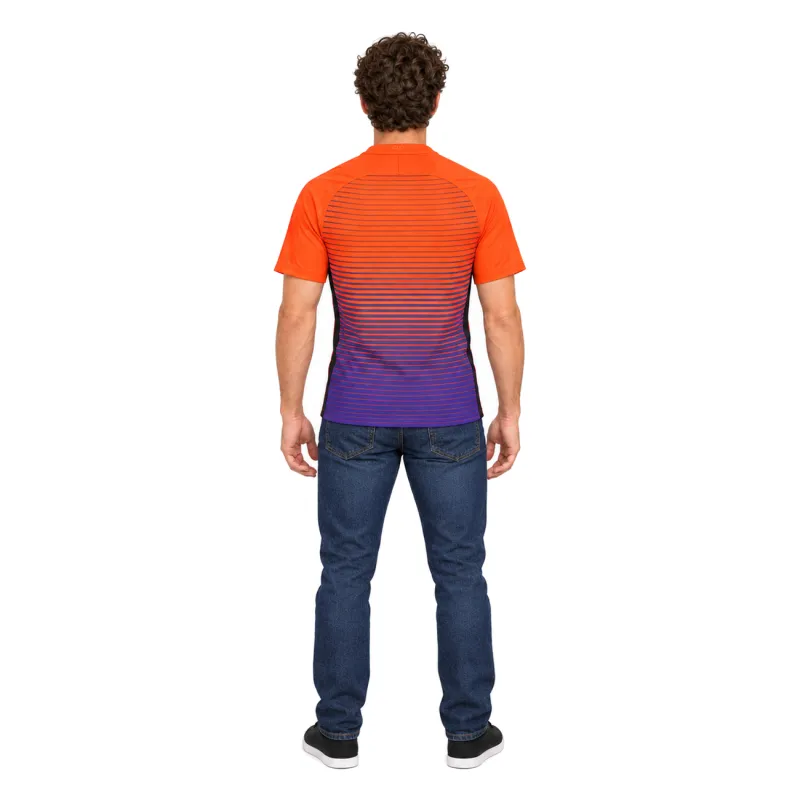 16/17 Manchester City Retro Third Jersey — AI model preview, full-body back view