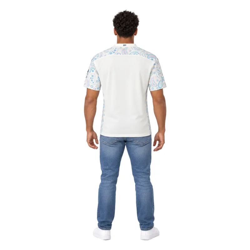 20/21 Manchester City Retro Third Jersey — AI model preview, full-body back view