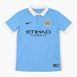 15/16 Manchester City Retro Home Kids Jersey - product photo 15/16 Manchester City Retro Home Kids Jersey — AI-generated product preview, front view