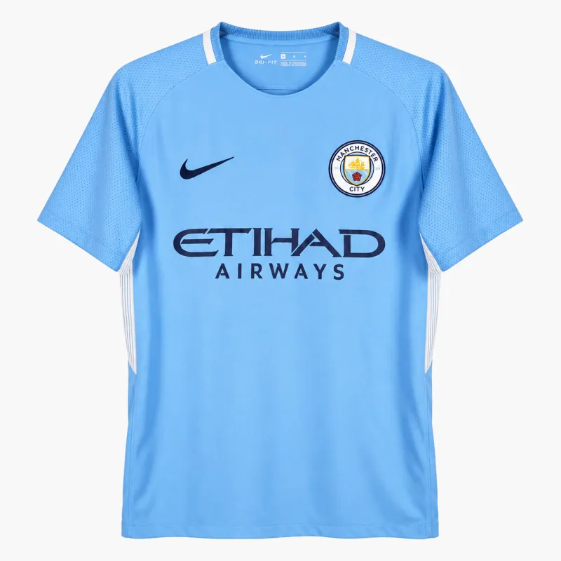 17/18 Manchester City Retro Home Jersey — AI-generated product preview, front view