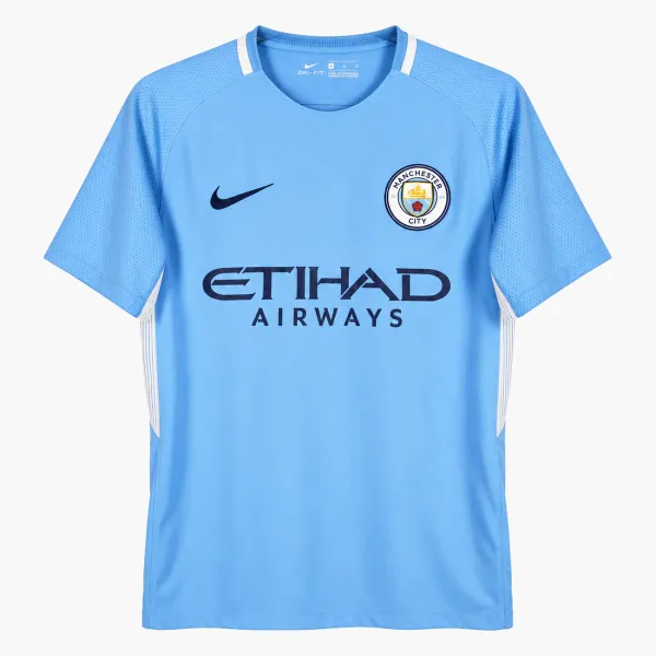 17/18 Manchester City Retro Home Jersey - AI-generated product preview, front view