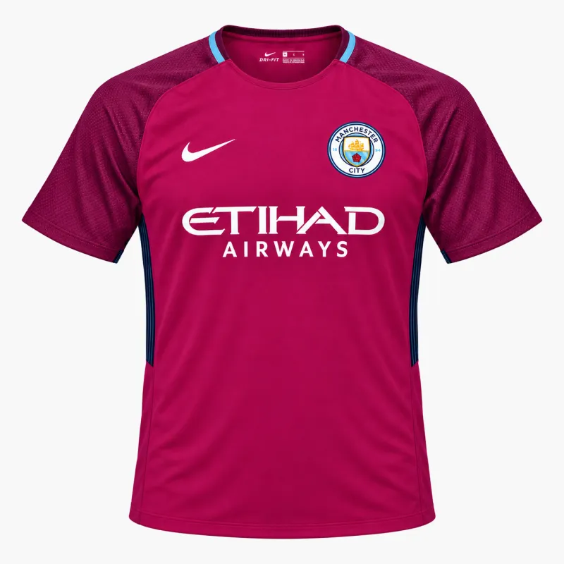 17/18 Manchester City Retro Away Jersey — AI-generated product preview, front view