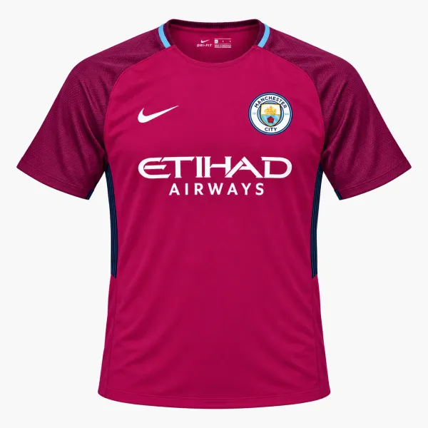 17/18 Manchester City Retro Away Jersey - AI-generated product preview, front view