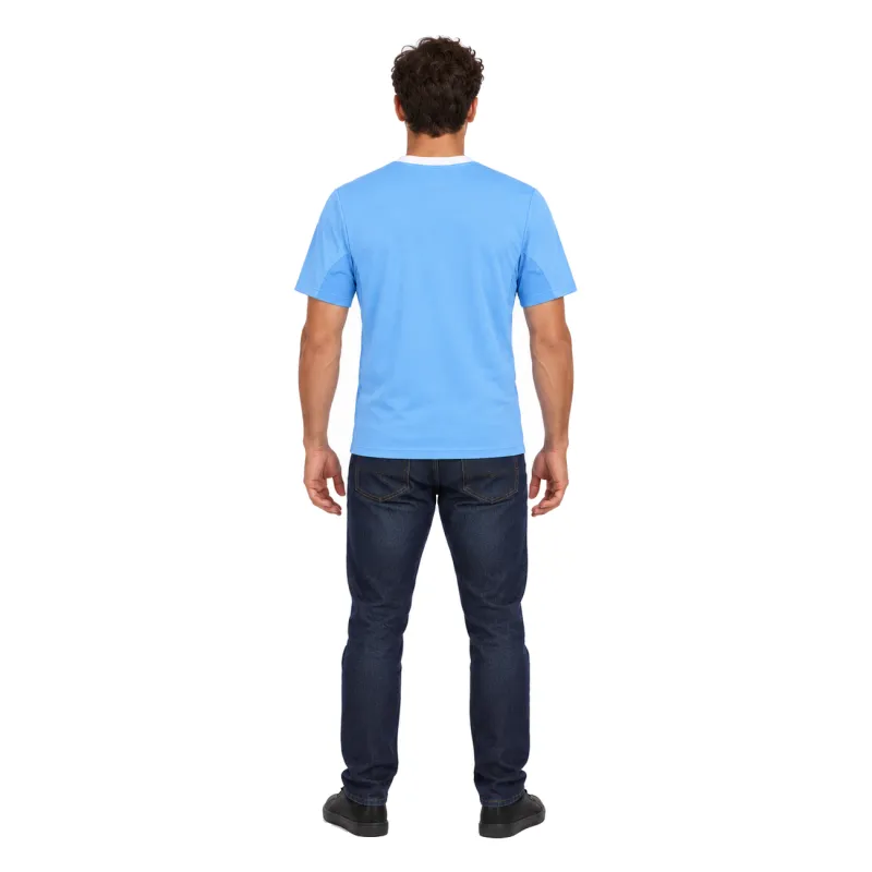 09/10 Manchester City Retro Home Jersey — AI model preview, full-body back view