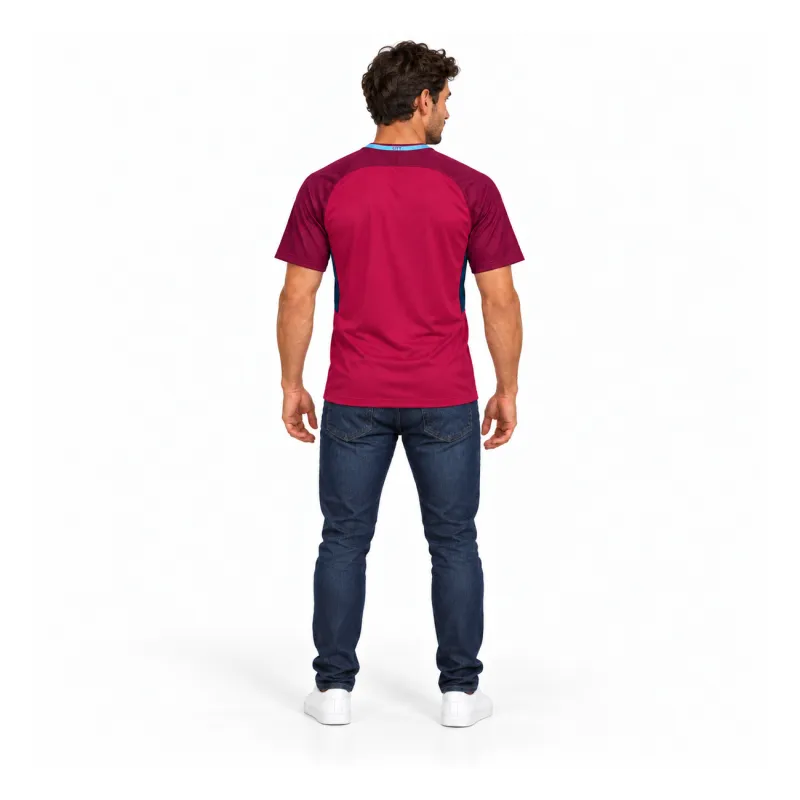 17/18 Manchester City Retro Away Jersey — AI model preview, full-body back view