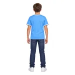 13/14 Manchester City Retro Home Kids Jersey — AI model preview, full-body back view