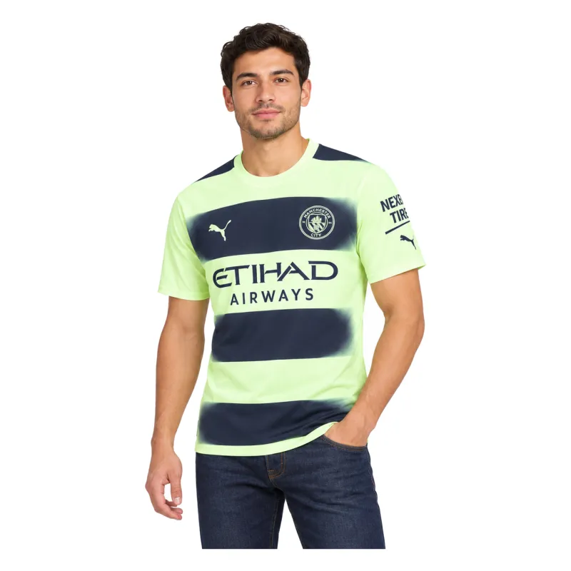 22/23 Manchester City Third Jersey — AI model preview, upper-body front view