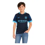 15/16 Manchester City Retro Away Kids Jersey — AI model preview, upper-body front view