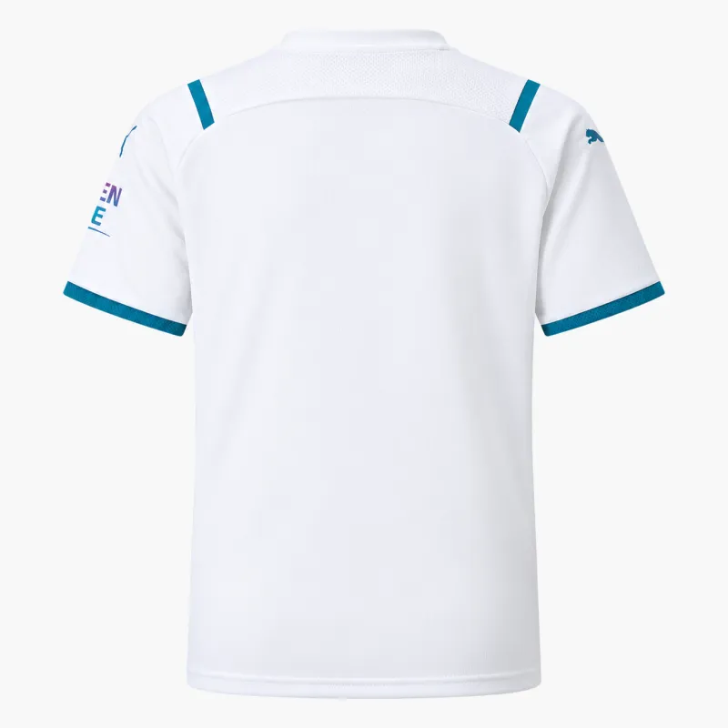 21/22 Manchester City Away Kids Jersey — AI-generated product preview, back view