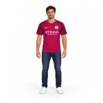 17/18 Manchester City Retro Away Jersey — AI model preview, full-body front view