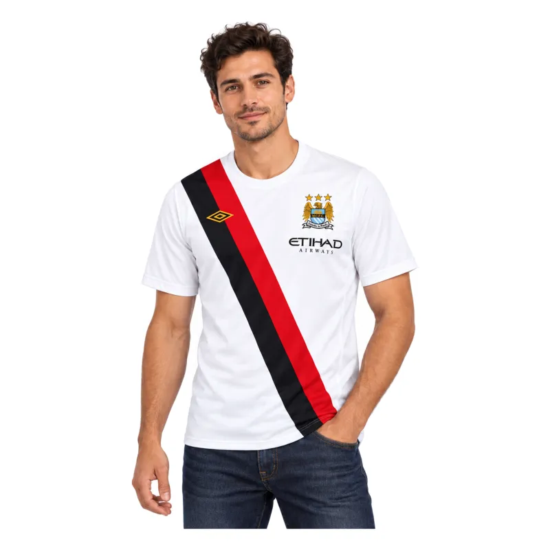 10/11 Manchester City Retro Third Jersey — AI model preview, upper-body front view