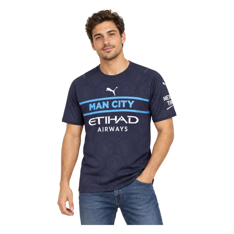 21/22 Manchester City Third Jersey — AI model preview, upper-body front view