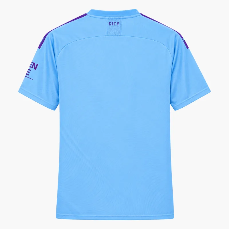 19/20 Manchester City Retro Home Jersey — AI-generated product preview, back view