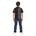 13/14 Manchester City Retro Away Kids Jersey — AI model preview, full-body back view