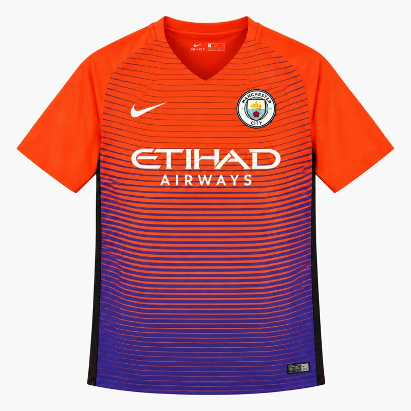 16/17 Manchester City Retro Third Jersey — AI-generated product preview, front view
