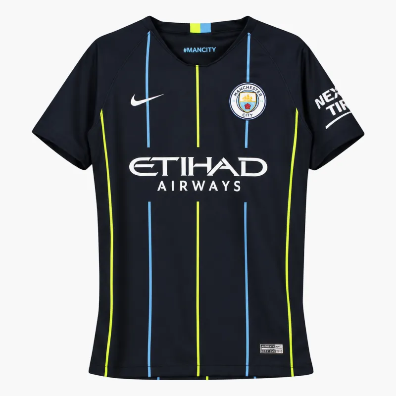 18/19 Manchester City Retro Away Kids Jersey — AI-generated product preview, front view