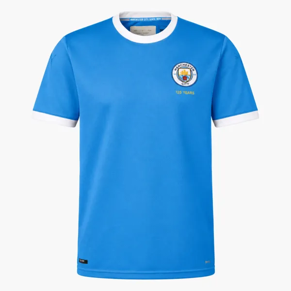 19/20 Manchester City Retro 125th Anniversary Jersey - AI-generated product preview, front view