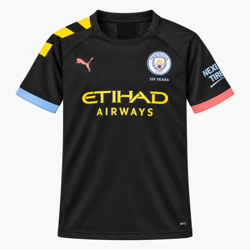 19/20 Manchester City Retro Away Kids Jersey — AI-generated product preview, front view