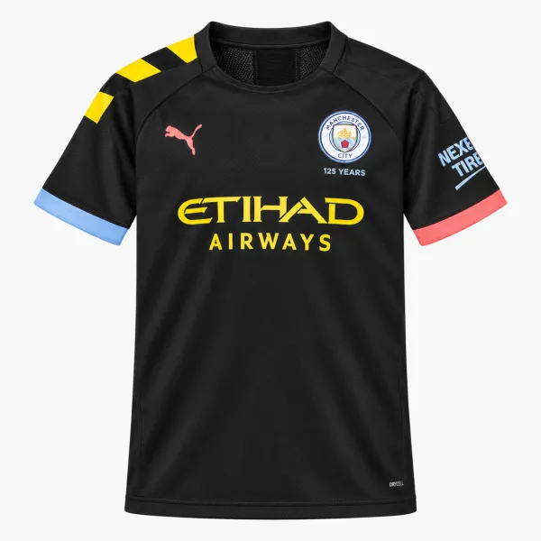 19/20 Manchester City Retro Away Kids Jersey - AI-generated product preview, front view