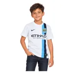 13/14 Manchester City Retro Third Kids Jersey — AI model preview, upper-body front view