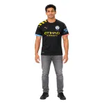 19/20 Manchester City Retro Away Jersey — AI model preview, full-body front view