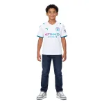 21/22 Manchester City Away Kids Jersey — AI model preview, full-body front view