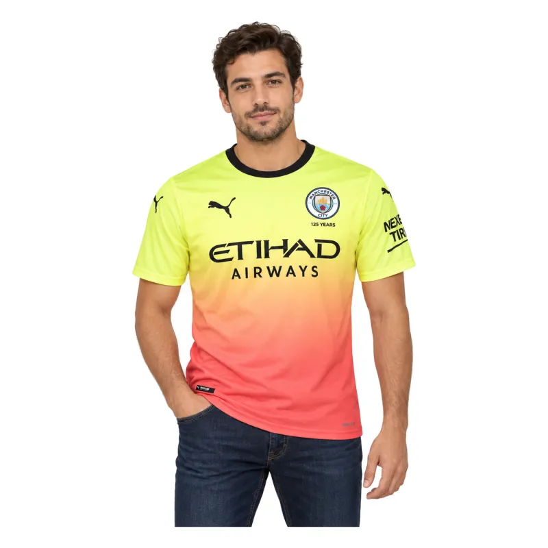 19/20 Manchester City Retro Third Jersey — AI model preview, upper-body front view