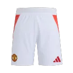 Calções de futebol autênticos do Manchester United 2024/25 Manchester United Home Authentic Soccer Shorts 2024/25