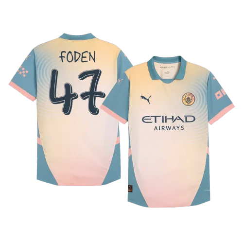 FODEN #47 Manchester City Fourth Away Player Version Men's Jersey