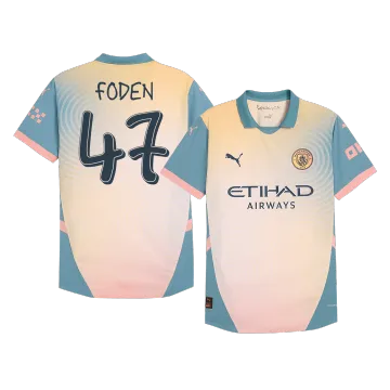 FODEN #47 Manchester City Fourth Away Player Version Men's Jersey