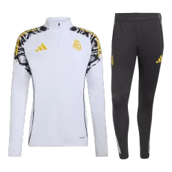 Real Madrid 1/4 Zip Trainingspak 2025/26 Kinderen Wit - product foto US34.99 - Real Madrid 1/4 Zip Trainingspak 2025/26 Kinderen Wit