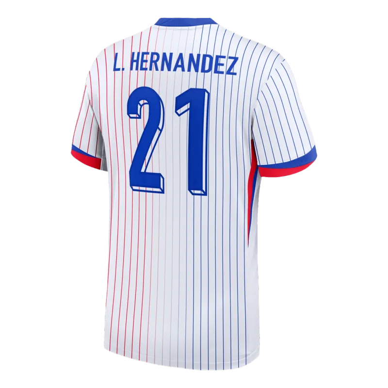 L.HERNANDEZ #21 France Away Soccer Jersey 2024