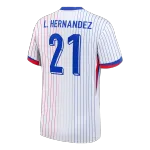 L.HERNANDEZ #21 France Away Soccer Jersey 2024