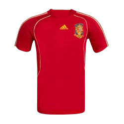 Vintage Men's Soccer Jersey Retro Spain Home 2008 front view, showing team crest.