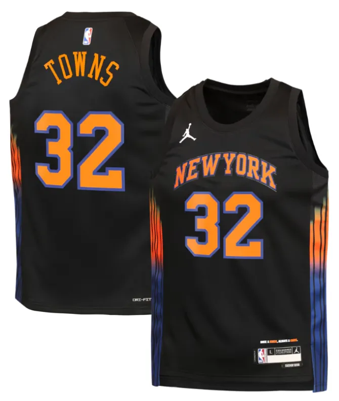 TOWNS #32 New York Knicks Men’s Swingman Jersey – Statement Edition