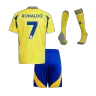 RONALDO #7 Al Nassr Heimtrikots für Kinder, komplettes Set 2024