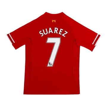 Vintage Men's Soccer Jersey Retro SUAREZ #7 Liverpool Home 2013