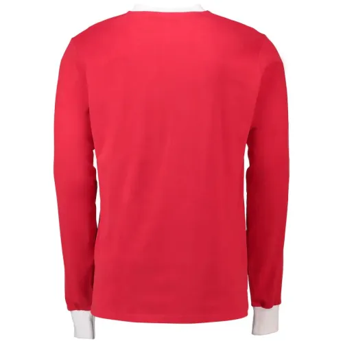 Vintage Soccer Jersey Retro Manchester United Long Sleeve 1963 FA Cup Final