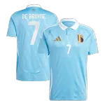 DE BRUYNE #7 Belgien Auswärts Fußballtrikot EURO 2024 DE BRUYNE #7 Belgien Auswärts Fußball Trikot EURO 2024