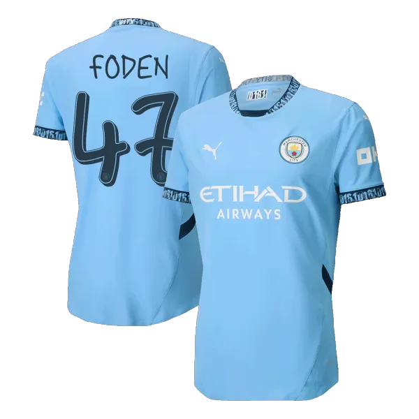 FODEN #47 Manchester City Player Version jersey - A-Grade Quality Detail View