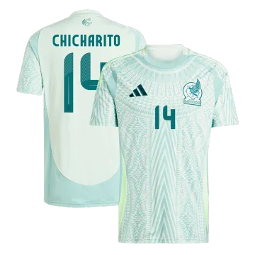 CHICHARITO #14 Mexiko Auswärts Herren Fußball Trikot Copa America 2024