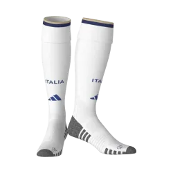 Italy Home Soccer Socks 2026 World Cup Kids - product photo Italy Home Soccer Socks 2026 World Cup Kids blue design with federation crest detail