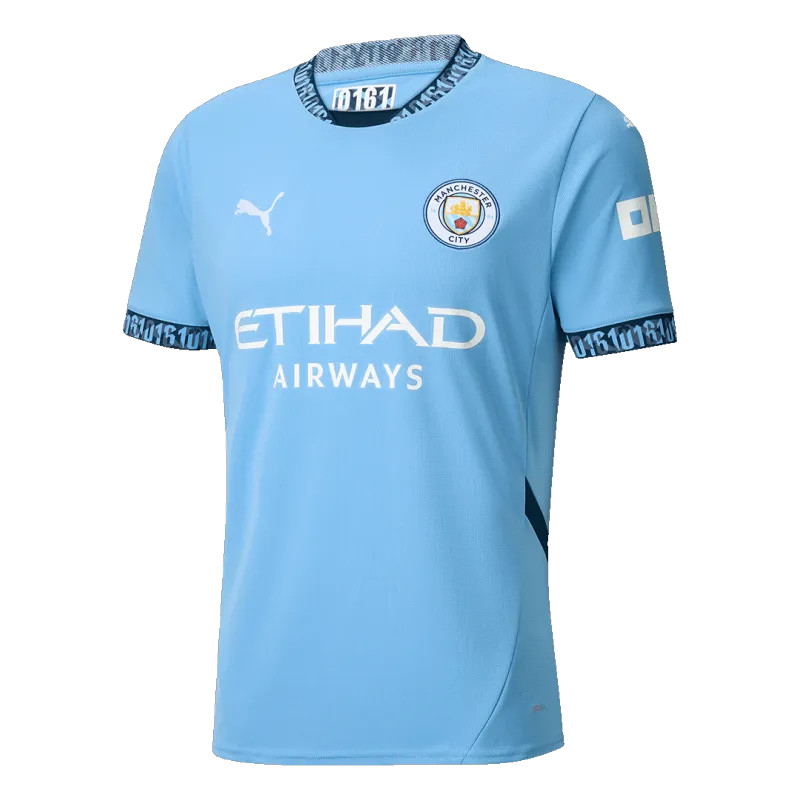 RODRIGO #16 Manchester City Home Soccer Jersey 2024/25 UCL