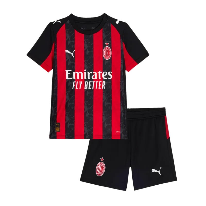 AC Milan Home Kids Soccer Jerseys Kit 2025/26