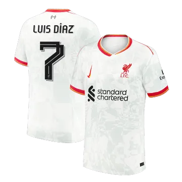 LUIS DIAZ #7 Liverpool – Drittes Auswärtstrikot 2024