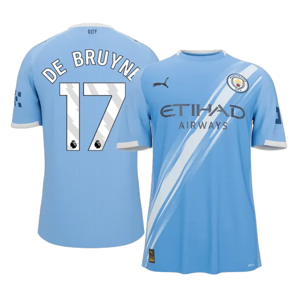 DE BRUYNE #17 Manchester City 25/26 soccer jersey - A-Grade Quality Detail View